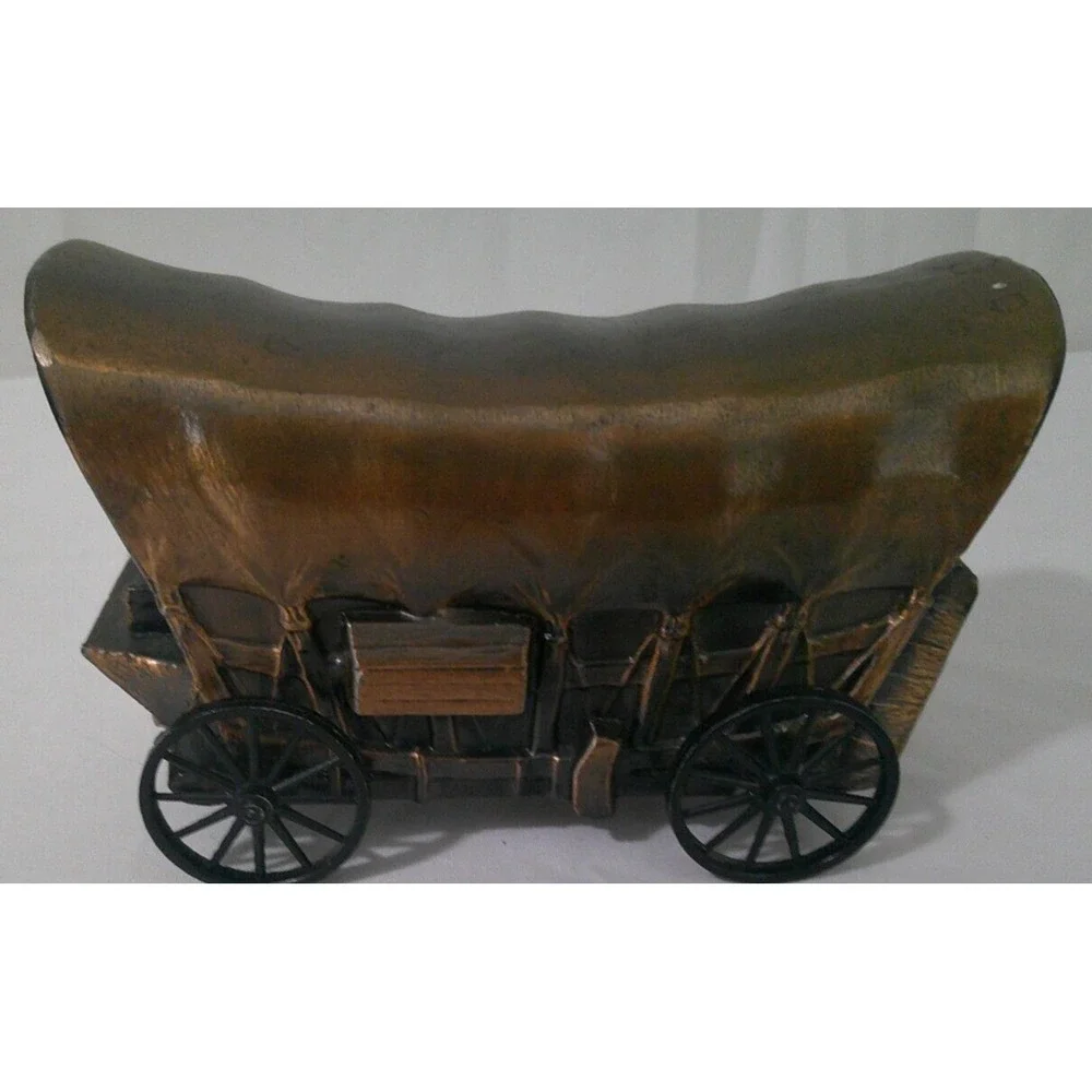 Vintage Merchants Bank Covered Wagon Coin Bank Banthrico Inc. USA